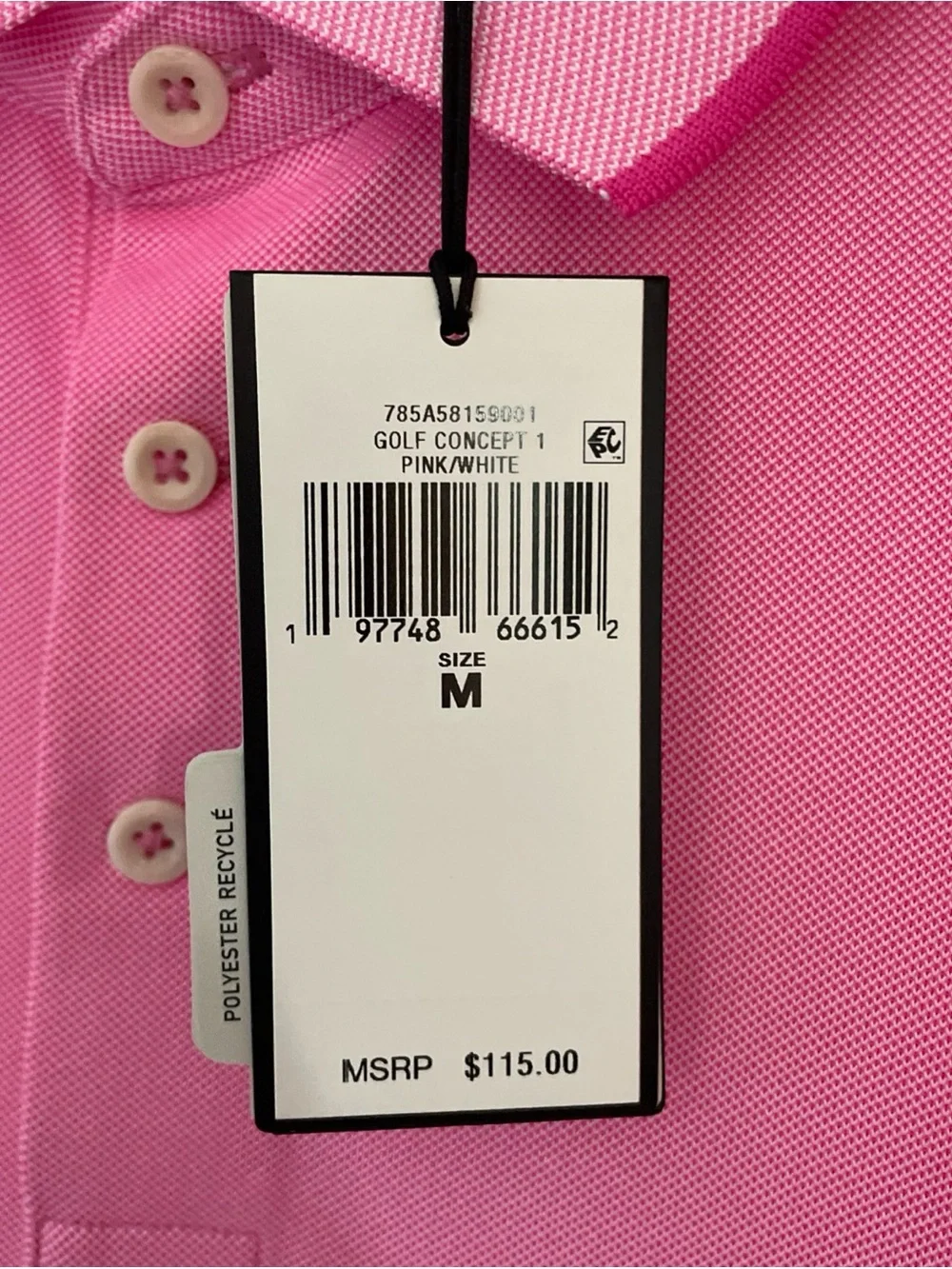 Ralph Lauren Men’s Golf Concept Wicking T shirt Medium Pink M NWT $115